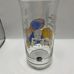 vintage 1982 Pizza Hut Universal Studios E.T « HOME » Verre