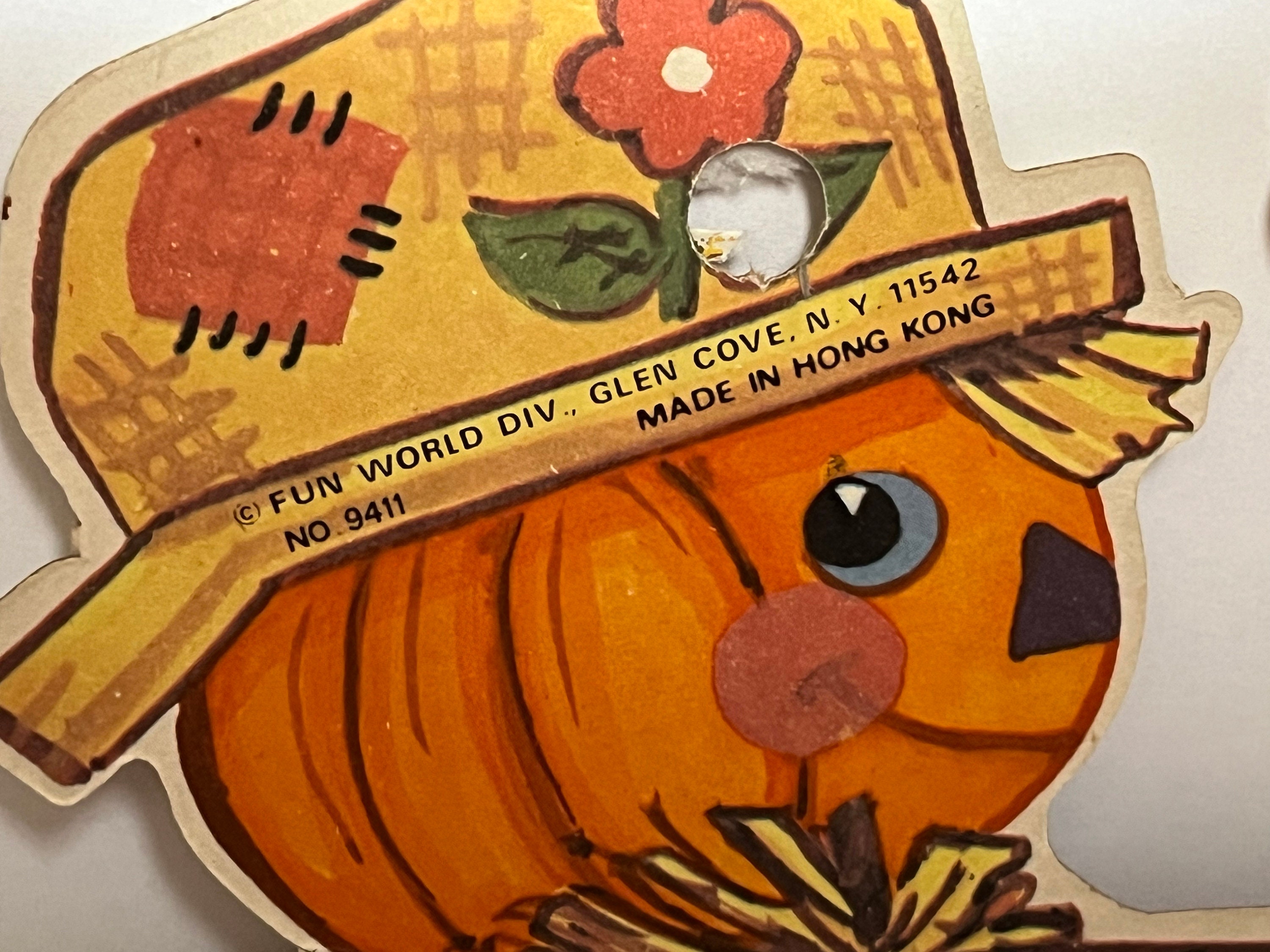 Vintage Halloween Decor - Scarecrow Pumpkin & Ghost - Etsy