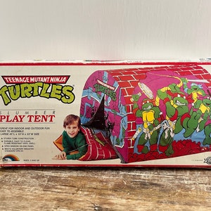 Vintage 1991 Teenage Mutant Ninja Turtles Slumber Play Tent - Complete