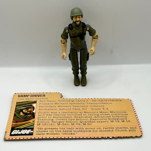 Vintage 1983 GI Joe Clutch (Vamp Driver) (V1.5) Action Figure - 100% COMPLETE