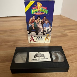 Vintage 1994 Mighty Morphin Power Rangers Official Fan Club Video VHS