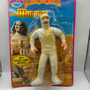 Figura de acción vintage de 1986 de Imperial Universal Monsters, La momia, EN TARJETA