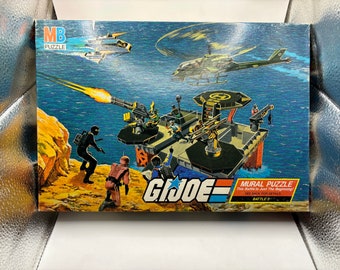 Vintage GI JOE Mural Puzzle - Milton Bradley MB Hasbro 221 Piece