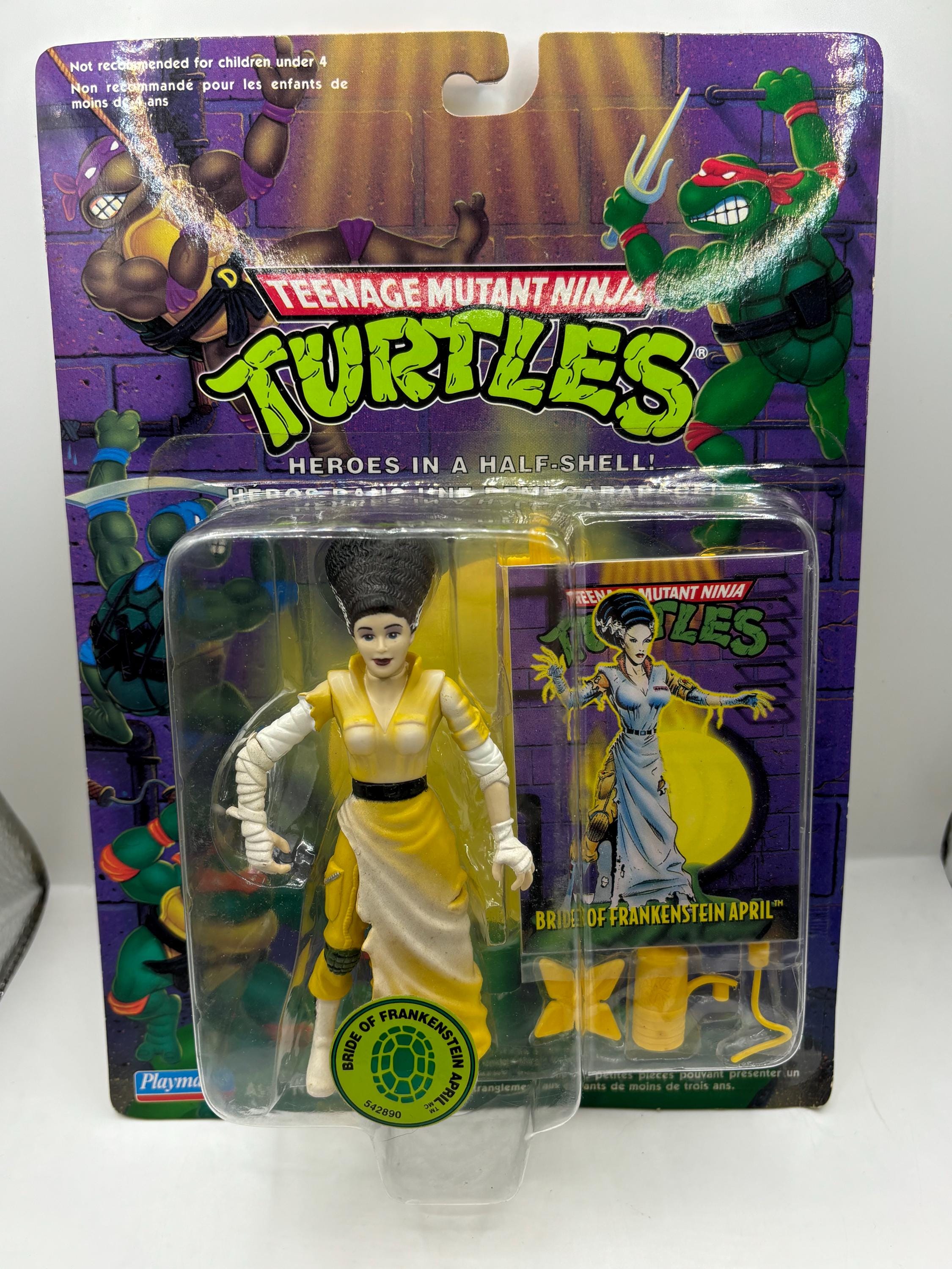 Vintage 1994 TMNT Bride of Frankenstein April Action Figure