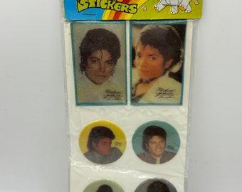 Naklejki vintage Michael Jackson Puffy – zapieczętowane