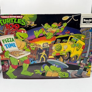 Vintage 1989 Teenage Mutant Ninja Turtles 100pc Jigsaw Puzzle