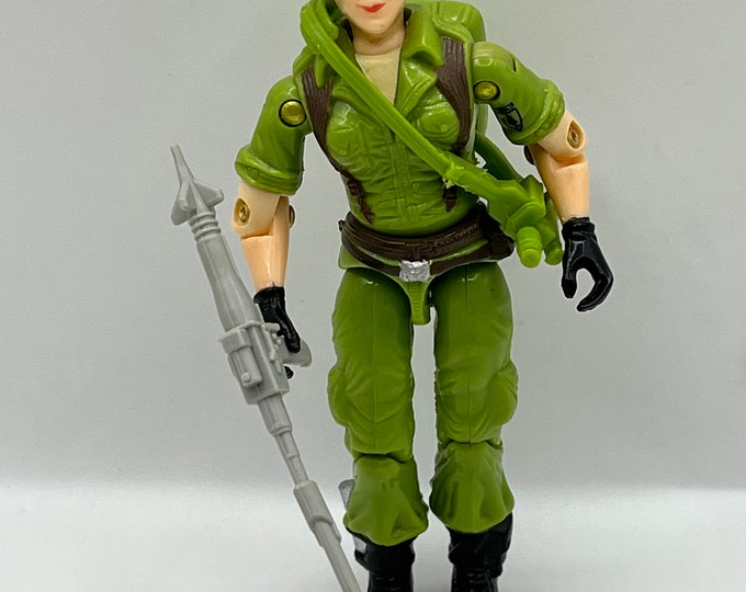 Vintage 1985 Lady Jaye V1 Action Figure Complete With Weapons Etsy