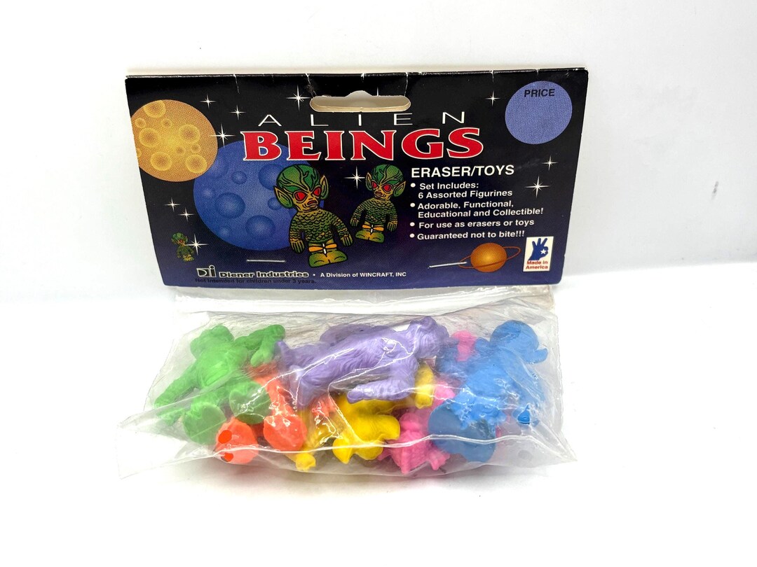 Vintage 1980s Deiner Alien Beings Eraser Toys/monster Toys - SEALED ...