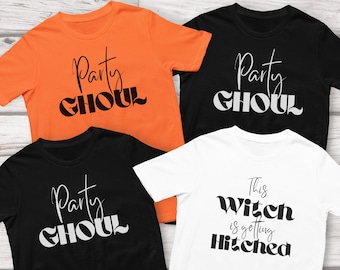 Halloween Bachelorette T-Shirt: Witch Getting Hitched, Bridal Party Tee