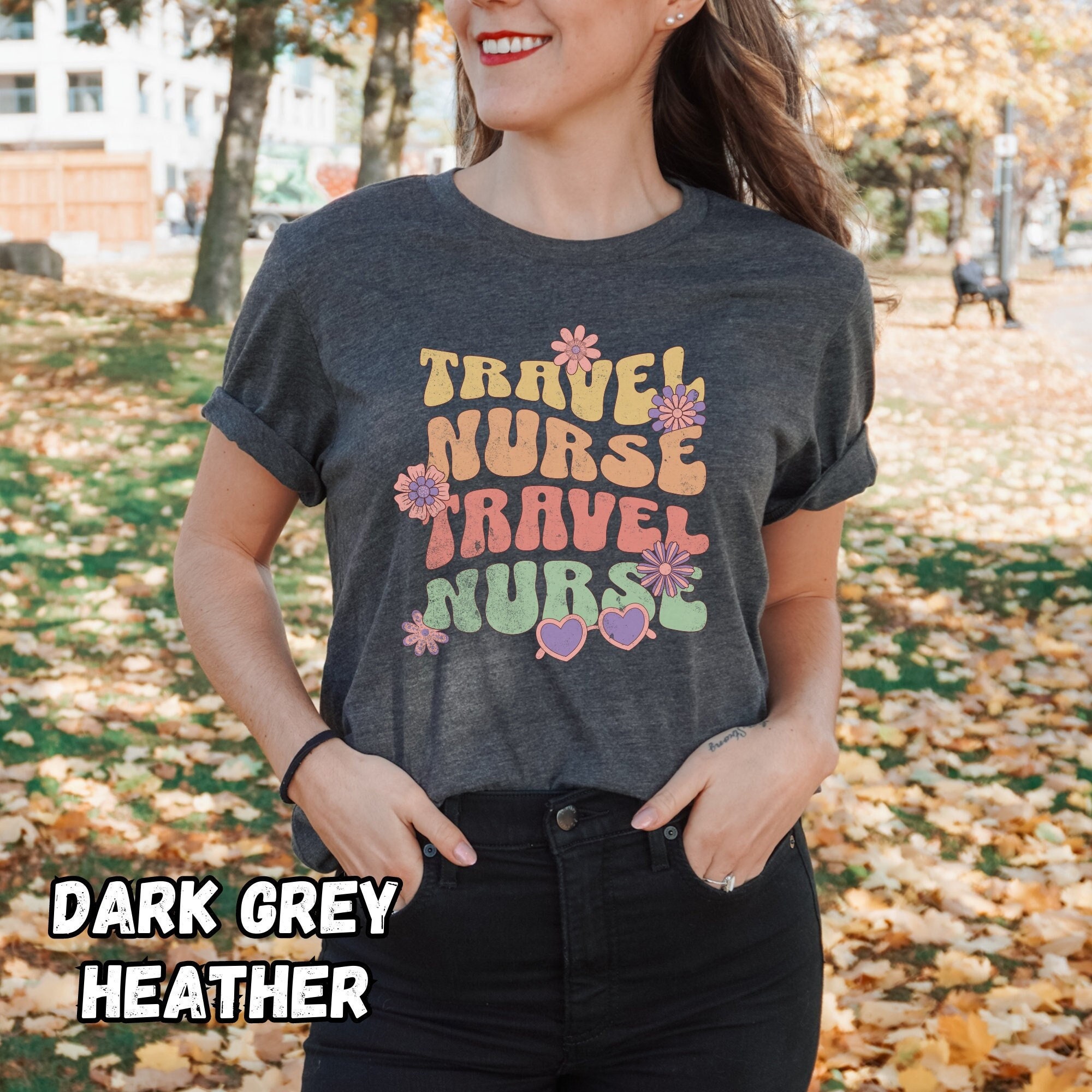 Retro Travel Nurse Shirt Groovy Nurse Shirt Traveling Nurse Tshirt