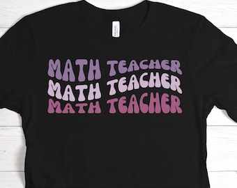 Funny Math Teacher Shirt, Retro Style Tee