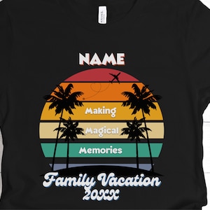 Custom Family Vacation Shirts, Matching Personalized Family Trips T Shirts, Family Vacation Tees, Matching Family Group Vacation T-shirts