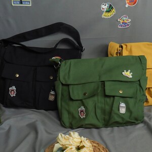 Daily canvas shoulder bags, crossbody bag, school shoulder bag, daily bag, eco bag, handbag, shoulder bag