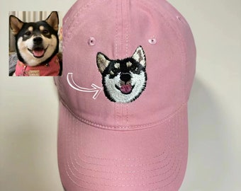 Custom Embroidered Pet Hat with Pet Photo Personalized Dog Hat Custom Cat Hat Custom Pet Cap Dog Hat