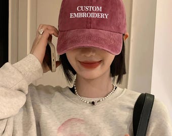 Gorra bordada, gorra personalizada para papá, gorra de béisbol con logotipo bordado, gorras de despedida de soltera, gorras personalizadas, gorra de hermandad, gorra de béisbol unisex