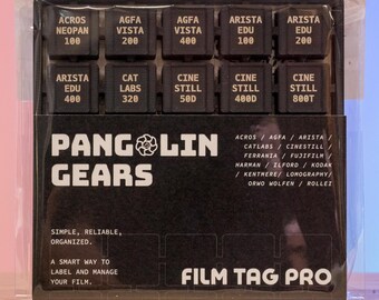 FilmTag Pro | Film Type Index Cards for 35mm & 120 Film Cameras (75 pcs)