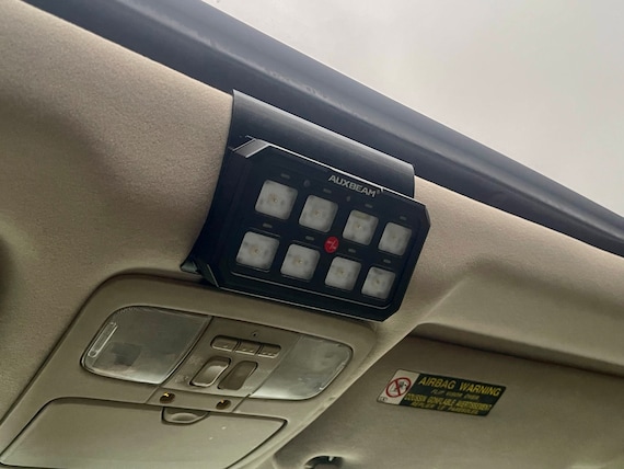 Auxbeam XL 8 Gang Switch Panel Custom Mount - Lexus GX470 3D