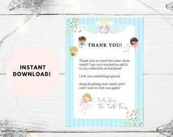 Tooth Fairy Letter, Letter from Tooth Fairy, Tooth Fairy Letter First Tooth, Letter From Fairy, Instant Download