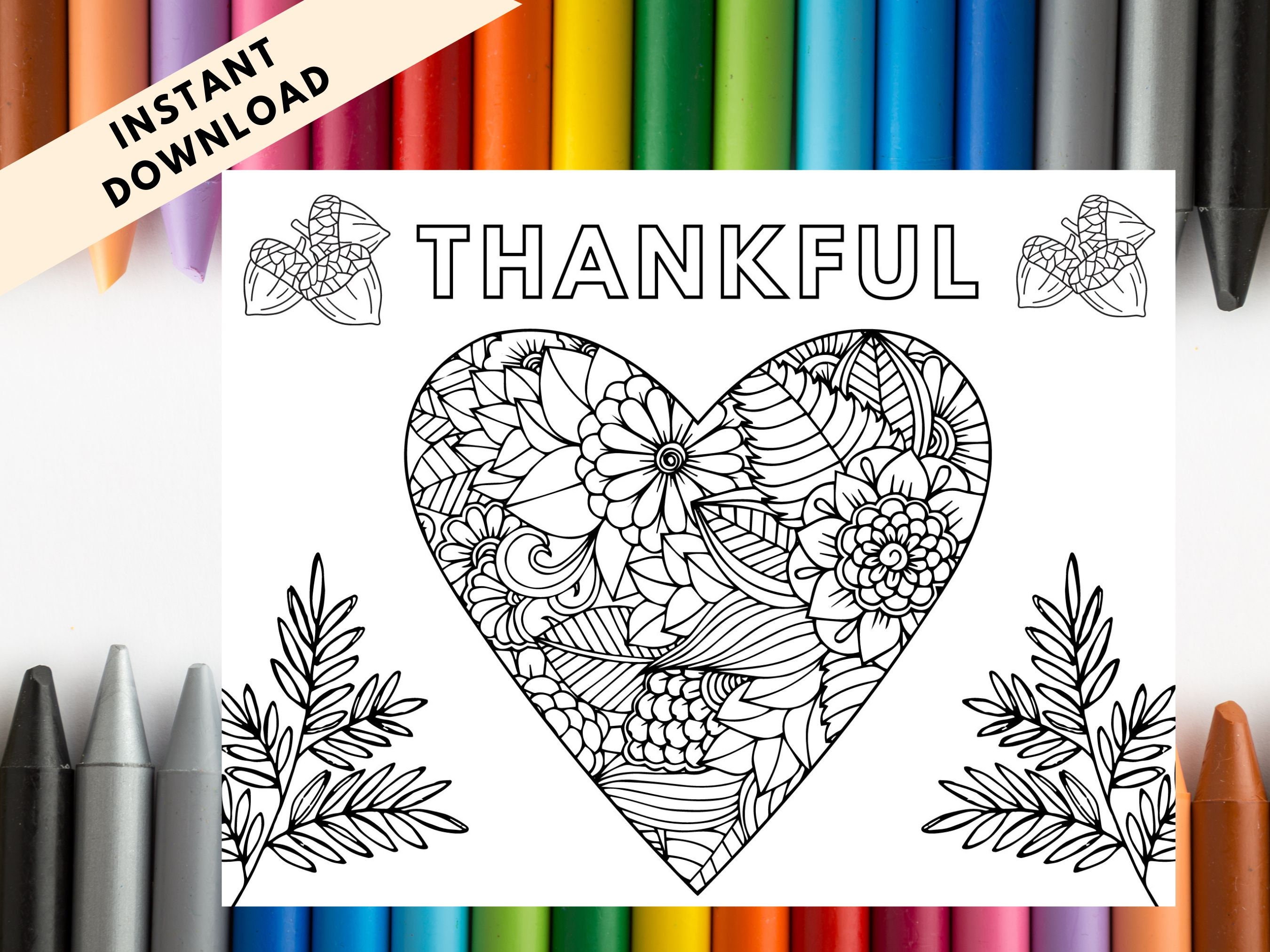 Printable Thanksgiving Placemat Download for Kids and Adults, Kids ...