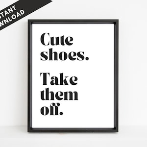 Simple Remove Shoes Sign, Remove Shoes Printable, Please Remove Your Shoes, Take Shoes Off Sign, Cute Shoes Take Them Off