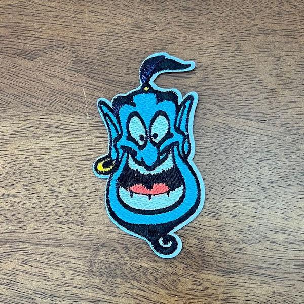 Genie from Aladdin Disney Inspired Embroidered Iron On Disney Patch