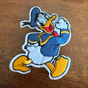 Disneys Donald Duck Inspired Embroidered Iron On Disney Patch