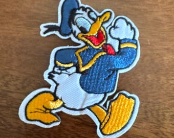 Disneys Donald Duck Inspired Embroidered Iron On Disney Patch