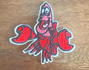 Little Mermaid Sebastian Disney Inspired Embroidered Iron On Disney Patch