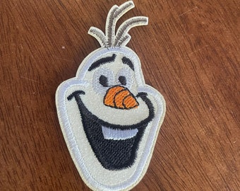 Frozen Olaf Inspired Disney Embroidered Iron On Patch