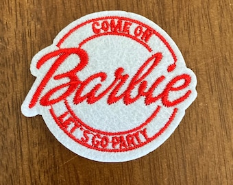 Doll Inspired Embroidered Iron On  Patch