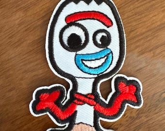 Pixar Forky from Toy Story Disney Inspired Embroidered Iron On Disney Patch