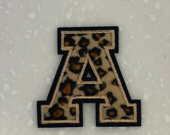 Leopard Chenille Letters - Etsy