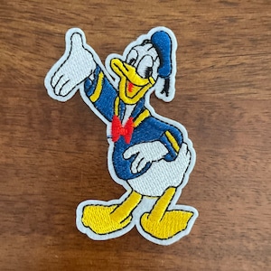 Disneys Donald Duck Inspired Embroidered Iron On Disney Patch