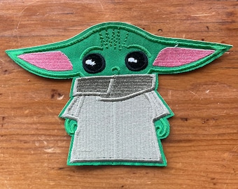 Star Wars Grogu Inspired Iron On Patch