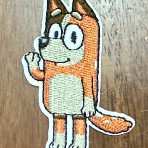 Bluey Inspired Chili Disney Embroidered Iron On Patch