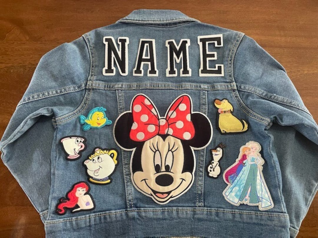 Kids Patch Denim Jacket Disney Inspired Jacket Custom Design - Etsy