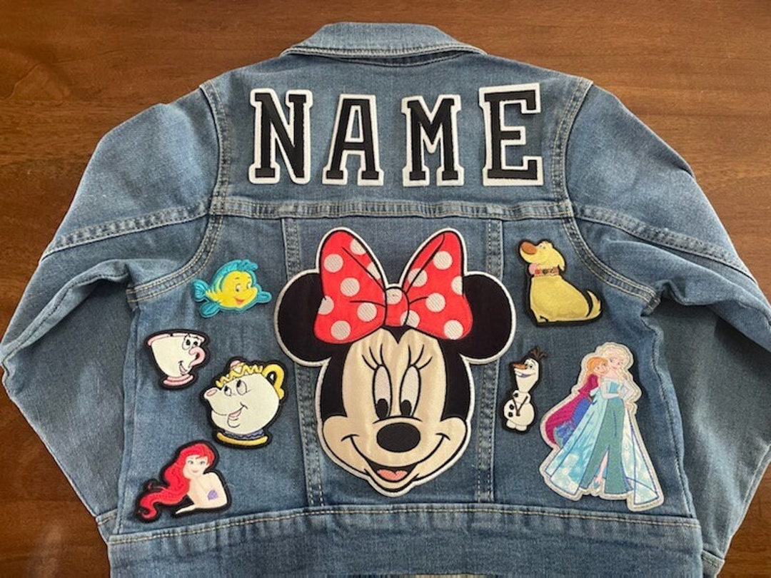 Kids Patch Denim Jacket Disney Inspired Jacket Custom Design - Etsy