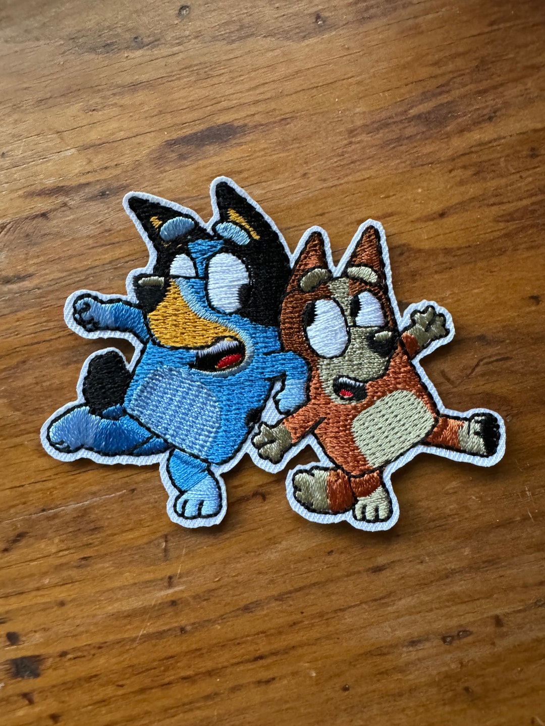 Bluey Inspired Bluey and Bingo Disney Embroidered Iron on Patch Etsy