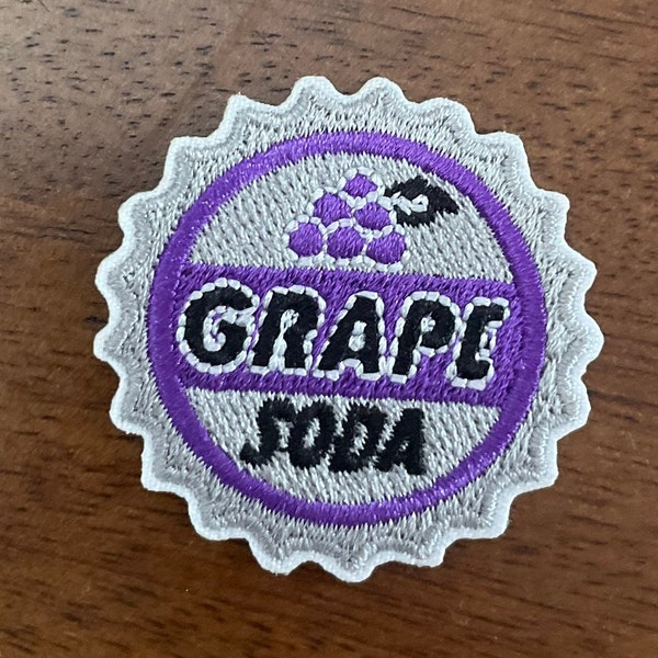 Pixar Grape Soda from Up Disney Inspired Embroidered Iron On Disney Patch