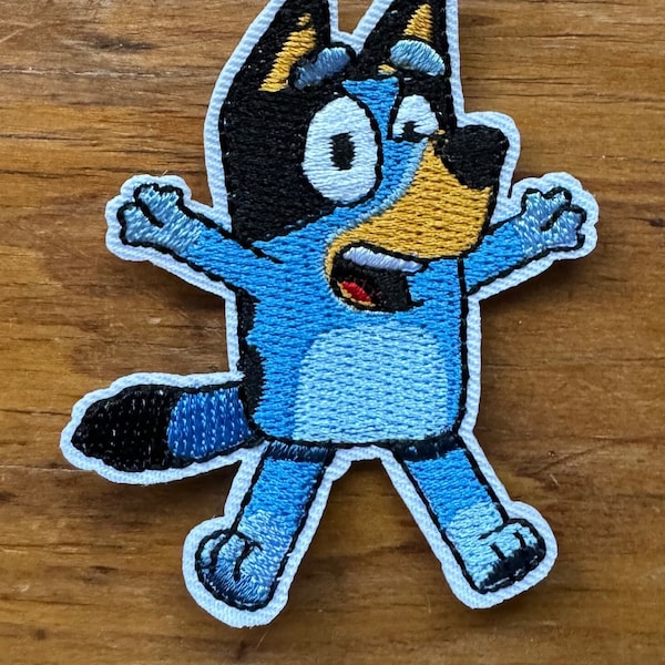 Bluey Inspired Disney Embroidered Iron On Patch