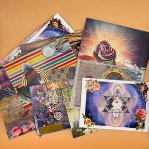 Original collage greeting cards