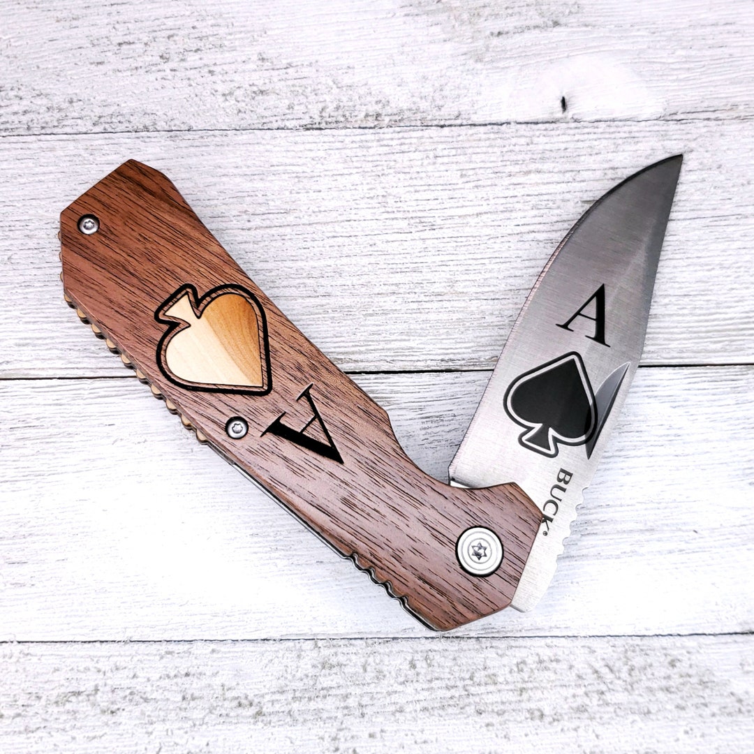 Ace of Spades Buck Knives Matrixx 3.3 190 Folding Knife Etsy