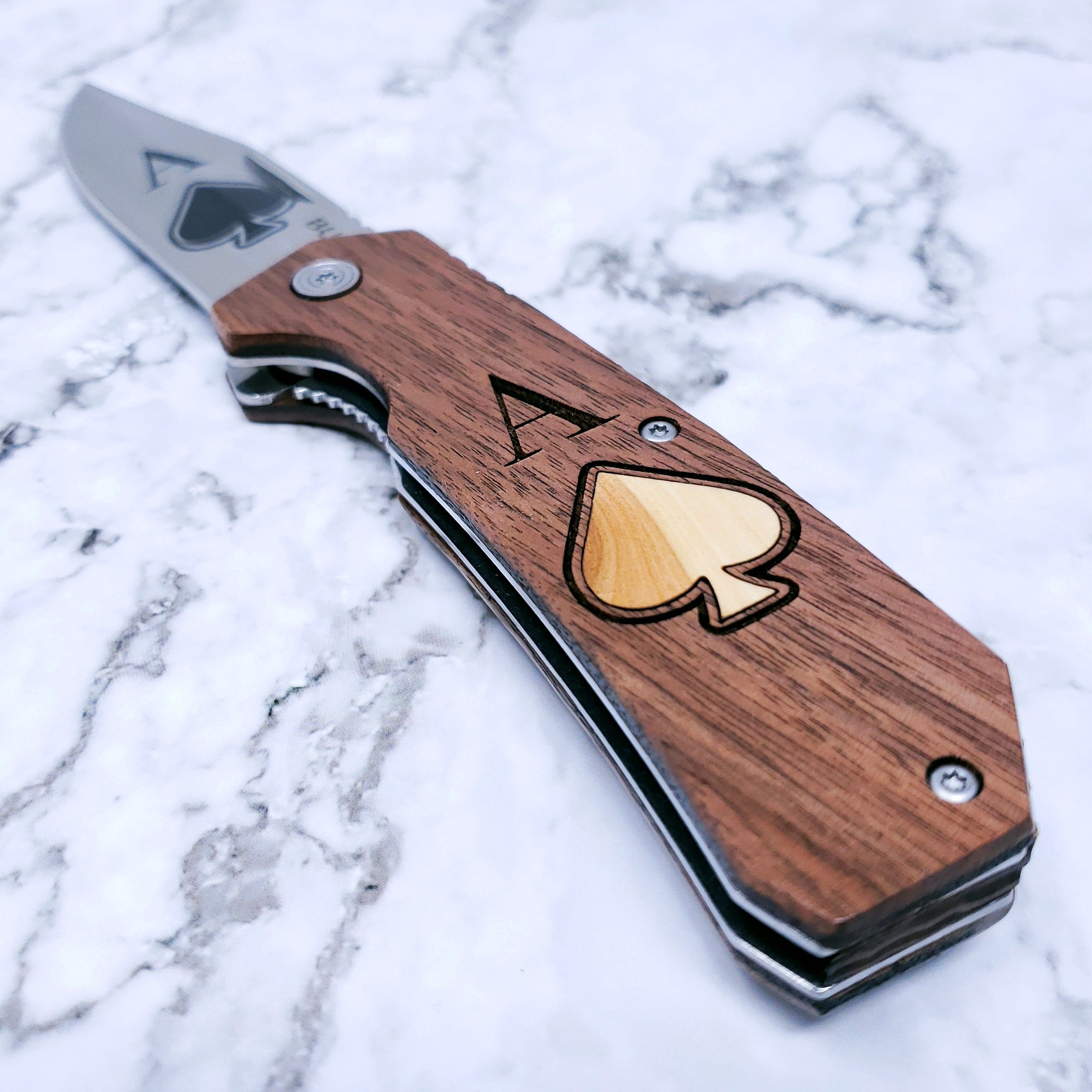 Ace of Spades Buck Knives Matrixx 3.3 190 Folding Knife Etsy