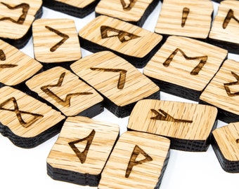 Wooden Norse Runes / Wood Viking Runes