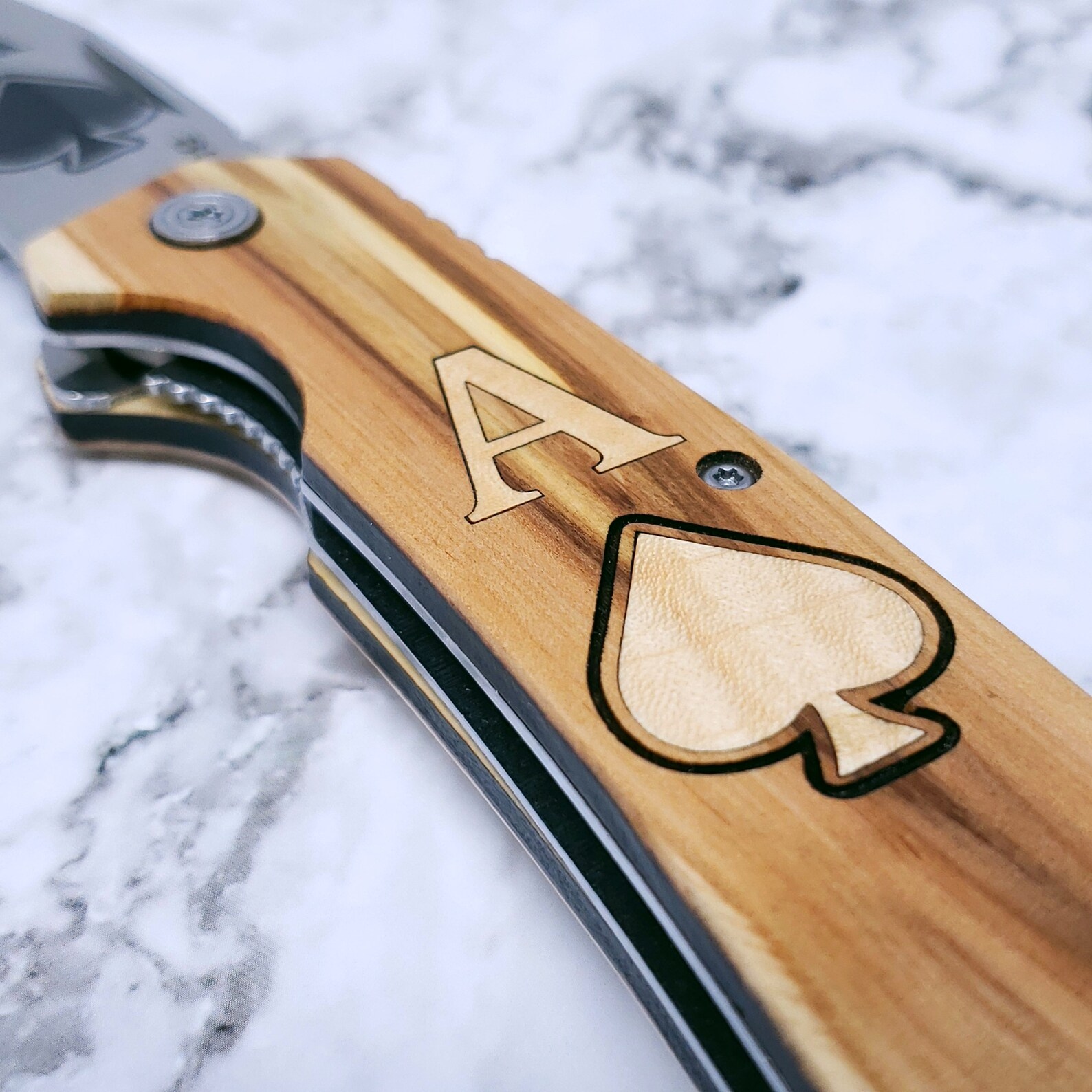 Ace of Spades Buck Knives Matrixx 3.3 190 Folding Knife Etsy