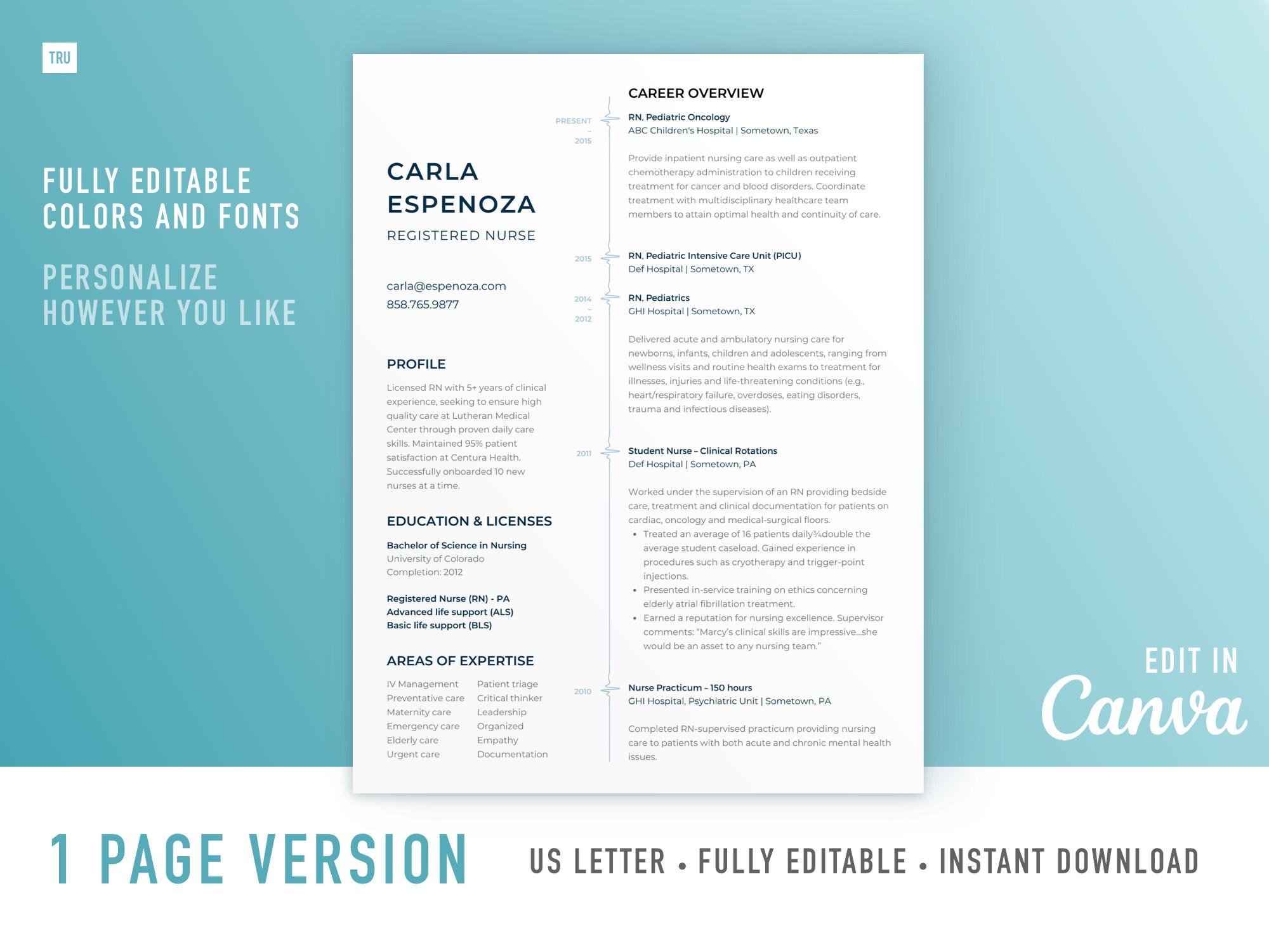 RN Resume Template Nurse Resume Template Minimalist Resume Template RN Resume Template Nurse Resume Template Minimalist Resume Template