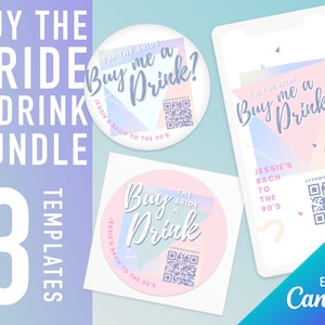 Buy the bride a drink stickers buy the bride a drink venmo buy the bride a drink pin buy the bride a drink template buy bride drink qr code