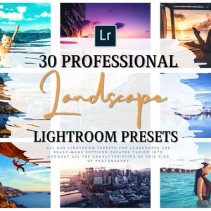 Landscape Lightroom Preset, Travel Filter, Summer Photography, Lifestyle  and Nature Template, HDR Photo Effect