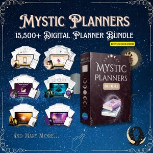 Mystical Planner Bundle: 15,500+ Customizable Designs (Digital Download)