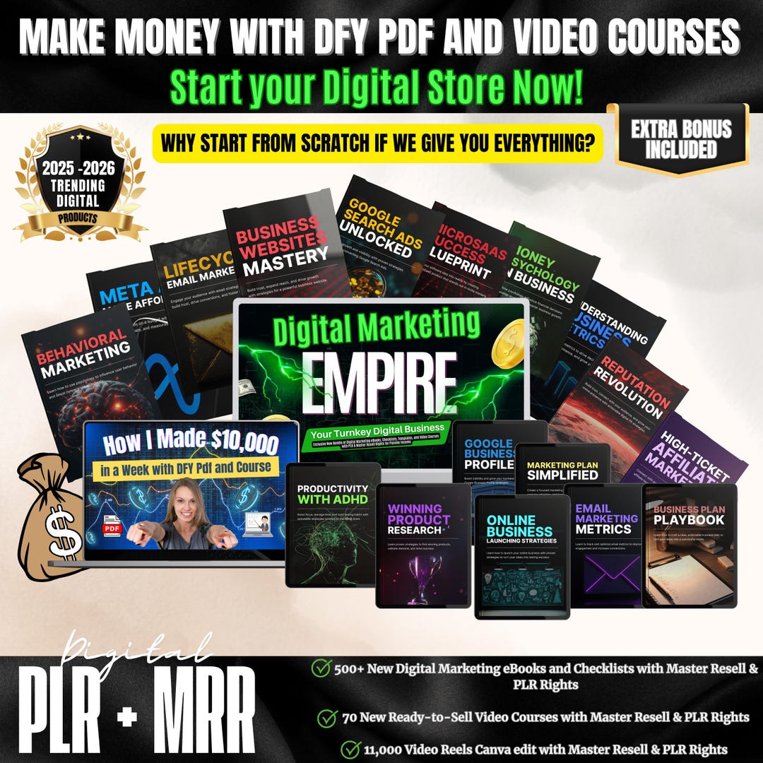 Digital Business Toolkit With PLR Ebooks, Checklists, Video Courses ...